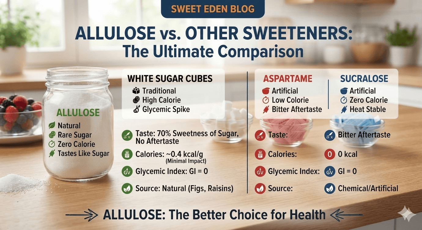 Sugar, Aspartame, Sucralose & More vs Allulose: What's Actually Better?