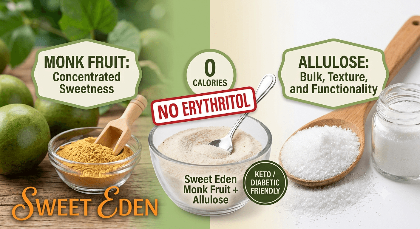 Why Allulose Got Popular — and Why Monk Fruit May Be the Smarter Choice